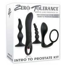 Zero Tolerance Набор стимуляторов простаты Intro To Prostate Kit (черный)
