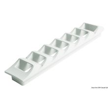 Osculati Side louvred vent chromed ABS white, 53.406.51