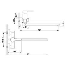 Смеситель Lemark Magic LM3451C универсальный