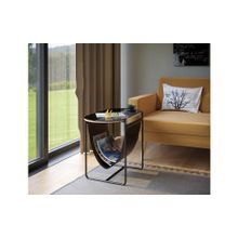 Алмаз. Любимый дом Стол журнальный Тип 9 (Чёрный Камень Пьетро чёрный)