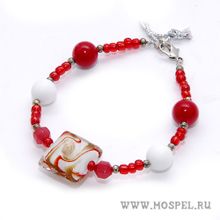 MosPel accessories Браслет А00121 коралловый