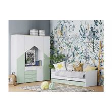 Сильва Детская Банни-3 белый дуб сонома макарун