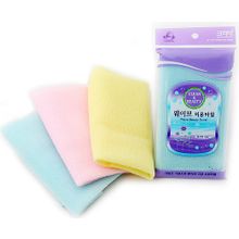 CLEAN&BEAUTY Мочалка для душа Wave, розовая (28х95)