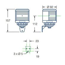 DHR Кормовой огонь DHR DHR35 HW35Z 12 24 В 25 Вт с боковым креплением белый для судов до 20 м