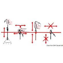 Osculati Fend Fix hooking device f. guardrail 6 8 mm, 33.108.00