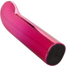 California Exotic Novelties Розовый изогнутый мини-вибромассажер Glam G Vibe - 12 см. (розовый)