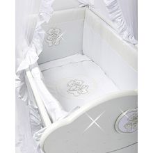 Feretti Baby Beddings Culla Gemelli белая