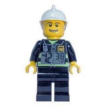 Будильник Lego City, минифигура Fireman (Пожарный)