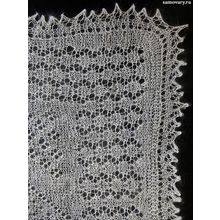 Оренбургский пуховый платок ручной работы плотной вязки, арт. ШП0050, 150х65
