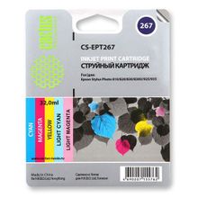 Картридж струйный Cactus CS-EPT267 многоцветный для Epson Stylus Photo 810 (6.4мл)