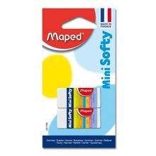 Ластик SOFTY mini мягкий, в футляре, блистер, 2 шт уп. MAPED