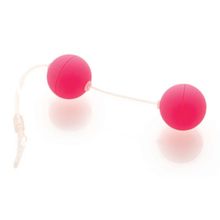 Розовые вагинальные шарики на прозрачной сцепке Розовый
