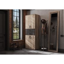 Шкаф с ящиками Соло 5, 800х500х2200, Дуб каньон Железный камень