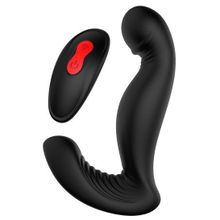 Dream Toys Черный вибромассажер простаты SWIRLING P-PLEASER (черный)