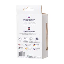 Фиолетовая анальная втулка Sweet bunny с фиолетовым пушистым хвостиком