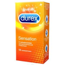 Durex Презервативы с точечной структурой Durex Sensation - 12 шт.