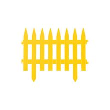 Забор декоративный желтый Grinda "Классика" 422201-Y (28x300см)