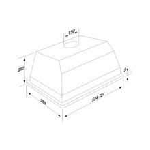 Jet air Вытяжка Jet Air CA Extra 520 mm inox