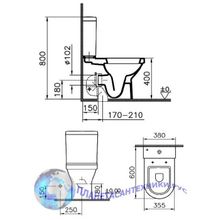 Унитаз напольный VitrA S50 9798B003-7200