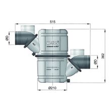 Vetus Термостойкий водяной замок Vetus NLP50WHD 515 x 362 x 210 мм под шланг 50 мм