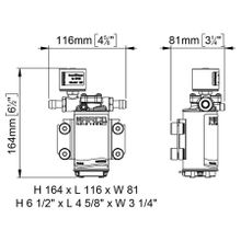 Marco Электрическая топливная помпа Marco UP2 E-BR 16470015 12 24 В 10 л мин 2 бар для перекачки дизельного топлива и масла с электронным управлением