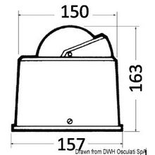 Osculati RIVIERA BU4 compass 4, 25.023.00