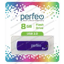 Флешка 8 Gb Perfeo PF-C05P008 Purple