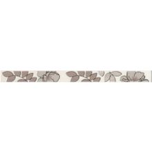Керамическая плитка Kerama Marazzi Ньюпорт Цветы коричневый STGA23515010 бордюр 3,1х40