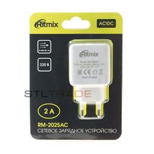 СЗУ с 2 USB Ritmix RM-2025ac 2A белый