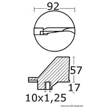Osculati Триммер для четырехтактных моторов 115 л.с, 43.253.00