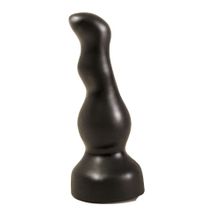 LOVETOY (А-Полимер) Чёрный анальный стимулятор для массажа простаты - 13,5 см.