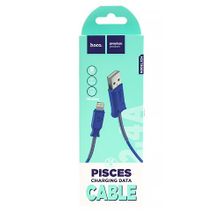 USB-кабель HOCO X24 1 метр для iPhone 5 6 синий