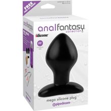 Pipedream Большая анальная пробка для фистинга Mega Silicone Plug - 14,5 см. (черный)