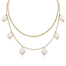 Многослойное колье с барочным жемчугом (арт. 81034-2)