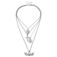 Многослойное колье "Окрыленное сердце" (арт. 81153-4)