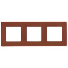 Legrand Рамка 3-постовая Legrand Etika какао 672573 ID - 244892