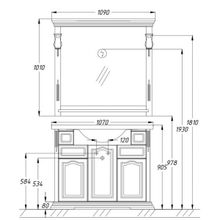 Opadiris Зеркало для ванной Риспекто 100 Weiss