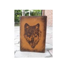 Обложка на паспорт «волк», печать (14 01 02)