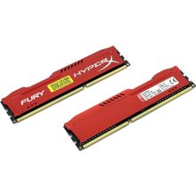 Модуль памяти  Kingston HyperX Fury   HX313C9FRK2 8   DDR3 DIMM 8Gb KIT  2*4Gb   PC3-10600    CL9