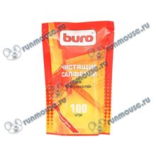 Чистящее средство влажные салфетки Buro "BU-Zsurface" запасной блок, для поверхностей (100шт. уп.) [74876]