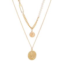 Многослойное колье "Монеты" (арт. 83262-9)