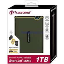 ВНЕШНИЙ ЖЕСТКИЙ ДИСК 1TB TRANSCEND StoreJet TS1TSJ25M3S USB3.1