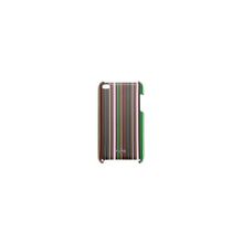 чехол-крышка Puro Line Cover для Apple iPod Touch 4G, коричневый, зеленый