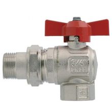 Шаровой кран угловой Itap Ideal 298 1 2" ВН со сгоном, ручка-бабочка