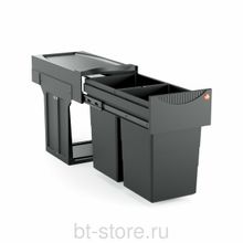 Ведро для мусора Hailo Tandem Black Edition (3666851)