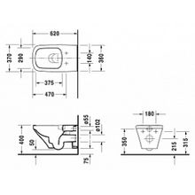 Унитаз подвесной Duravit DuraStyle 2542090000