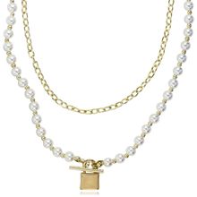 Многослойное колье "Замок" (арт. 83595-21)