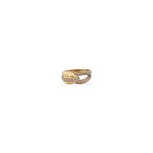 Золотое кольцо  с бриллиантами Кобра фауна змея