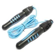 Скакалка STARFIT RP-102 ПВХ со счетчиком, синий черный, 3м