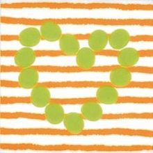 Декор Pamesa Agatha Corazon Lineas Naranja 200х200
